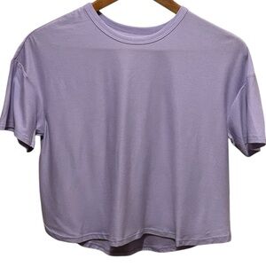 Old Navy Active Girls Cropped Cloud 94 Soft Go-Dry T-Shirt